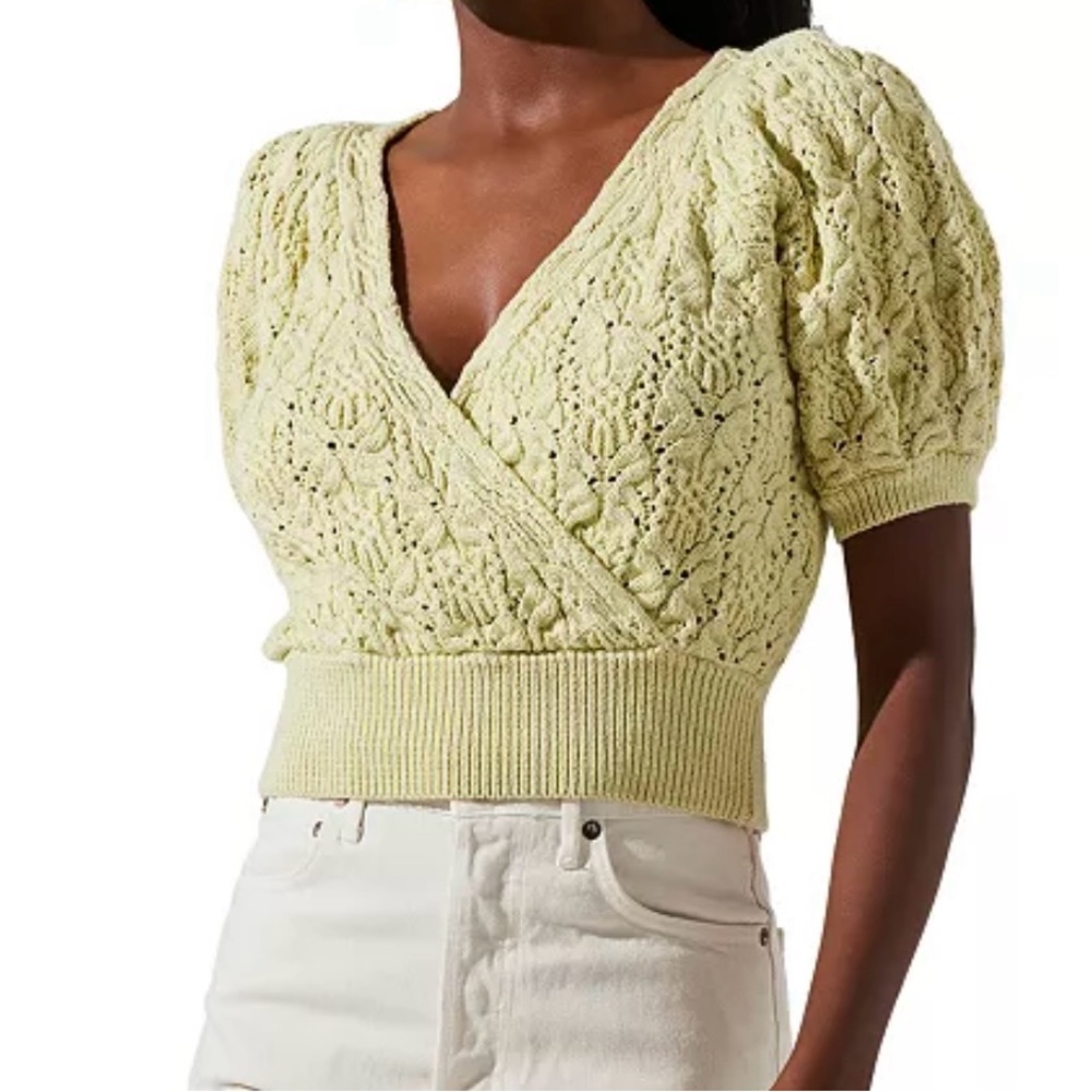 ASTR The Label puff sleeve sweater